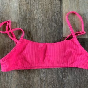 pink bikini top